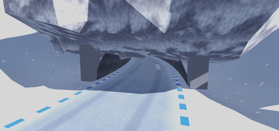 Into the rock tunnel