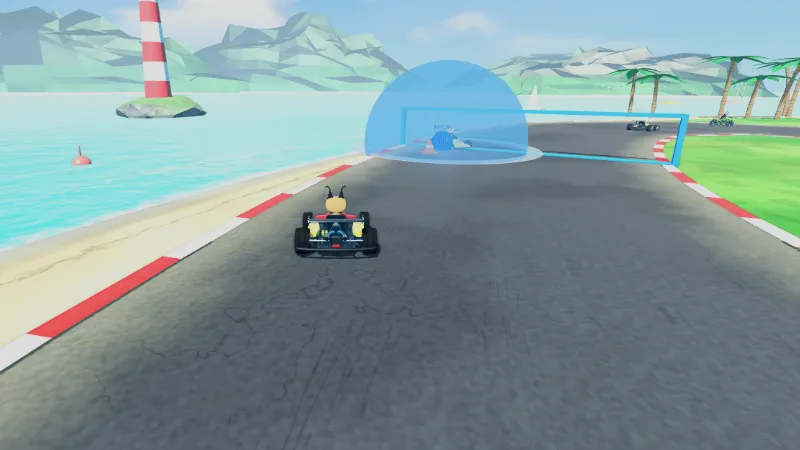 Blue Bumper Ball