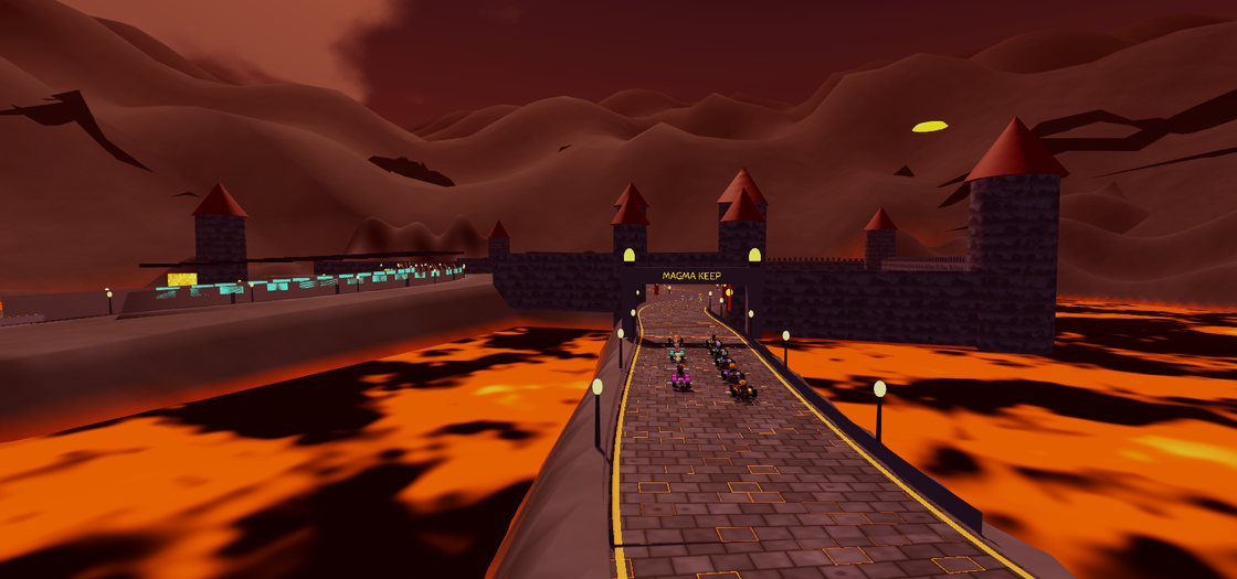 The causeway into the keep