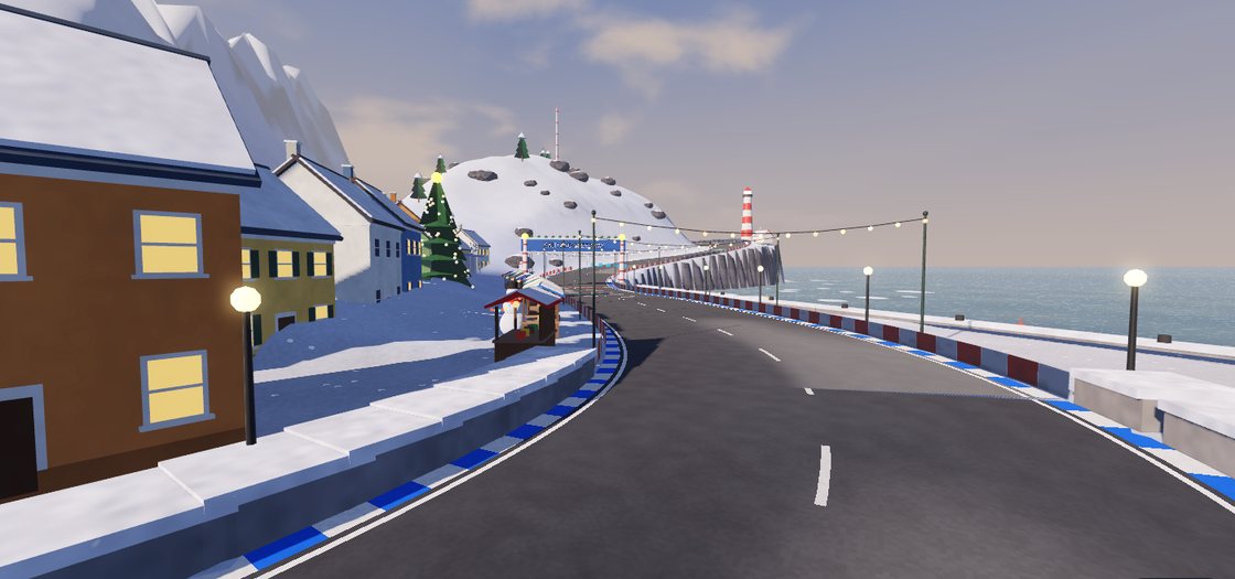The winter market on the promenade at the start