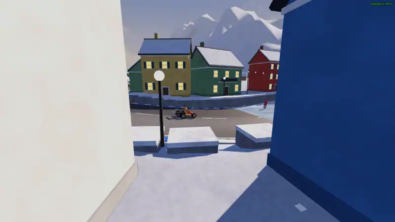 Clip: from the pier into the frozen canal