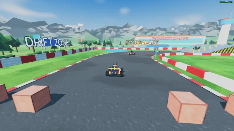 Clip: the drift corner, the boost pad and the mega jump