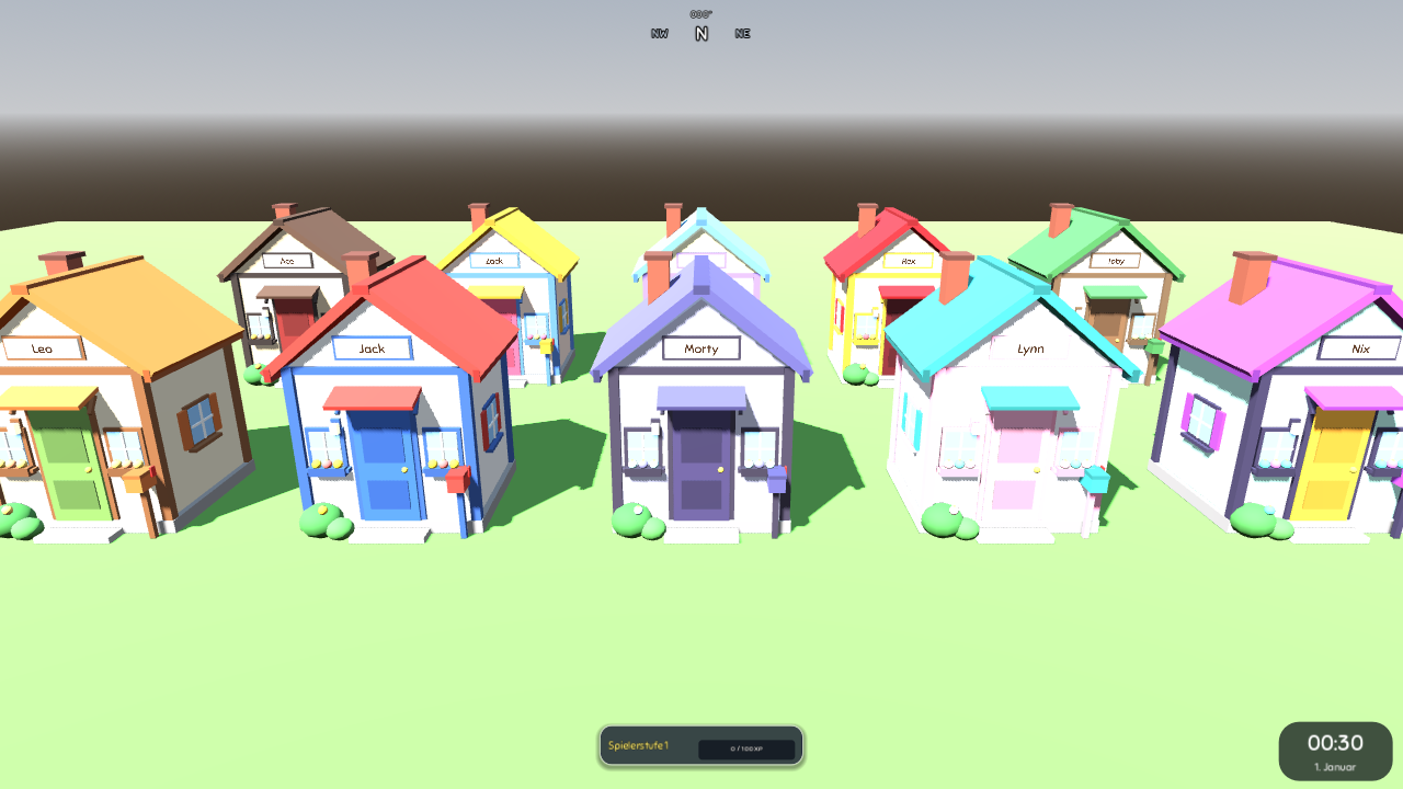 Every villager gets their own little house