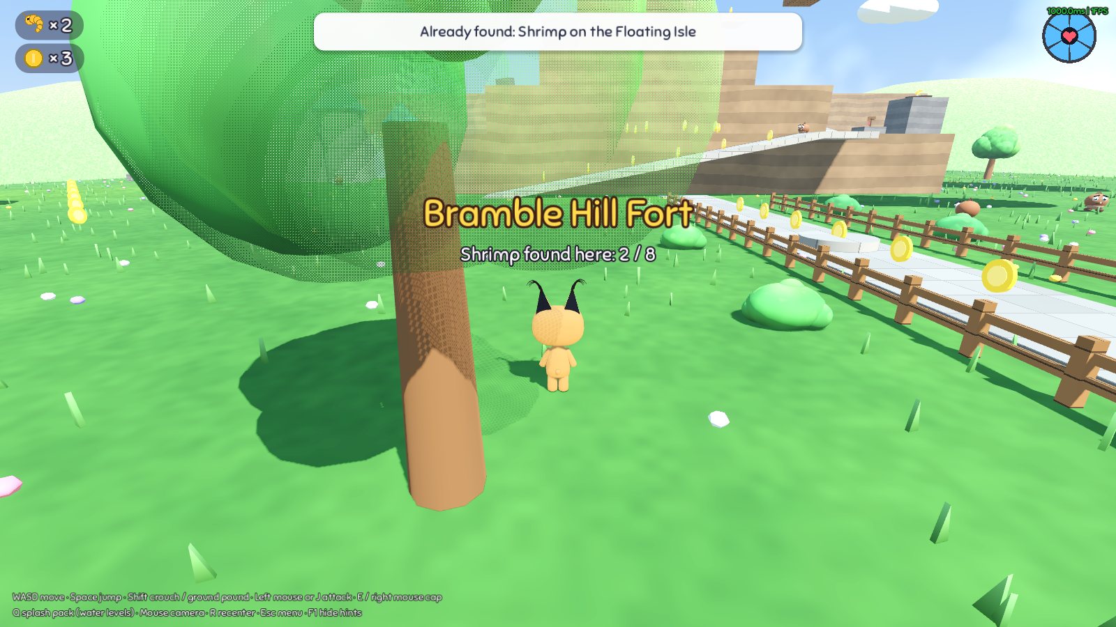 A tree crown turns see-through in Floppa Odyssey