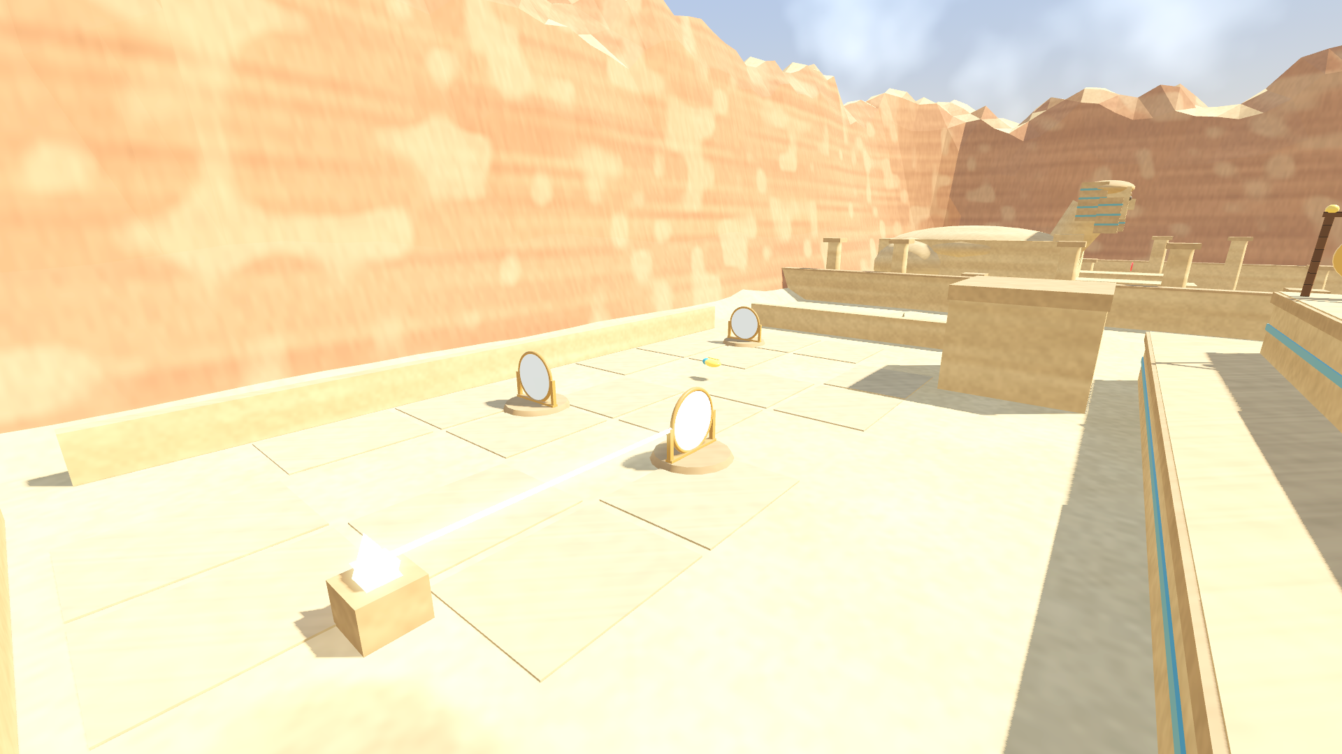The Mirror Court behind the temple