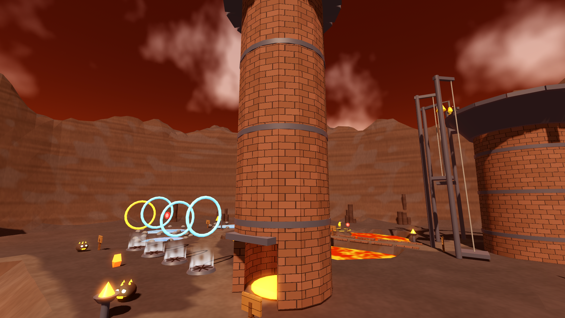 The big chimney and the steam vents