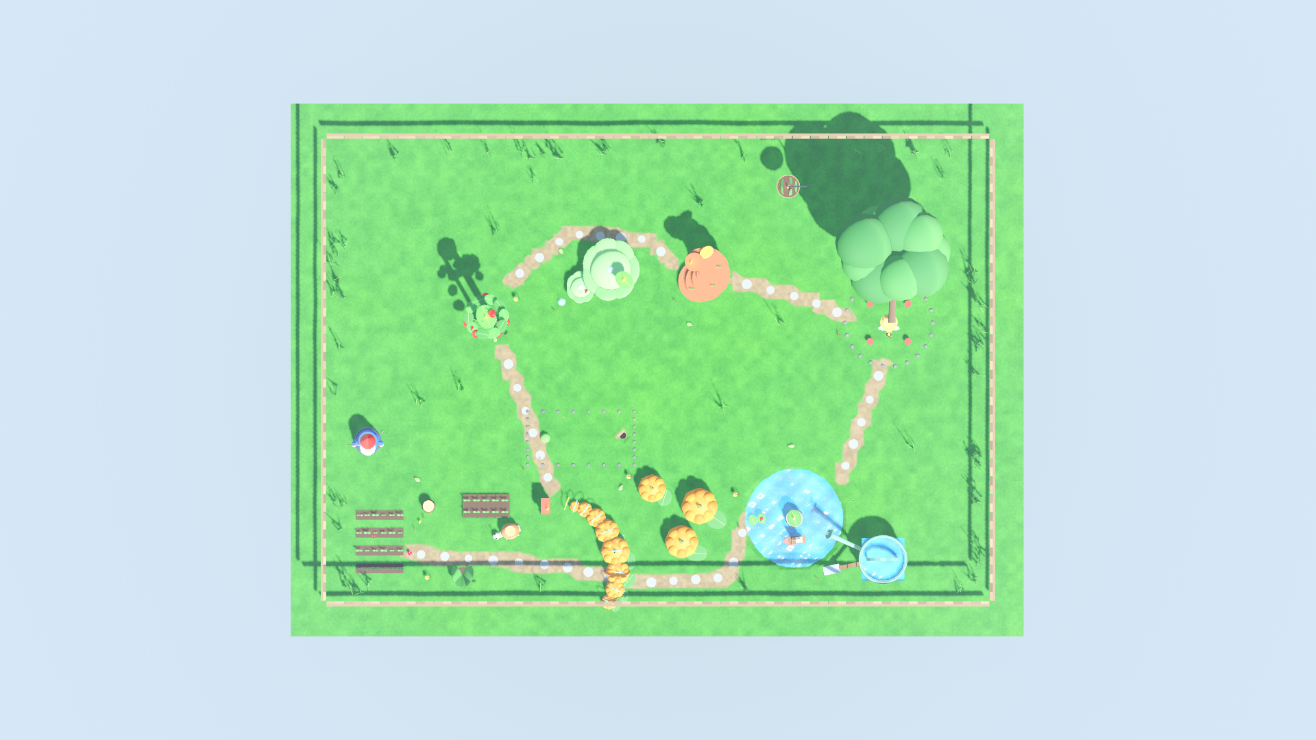 Map of Giant's Garden from above