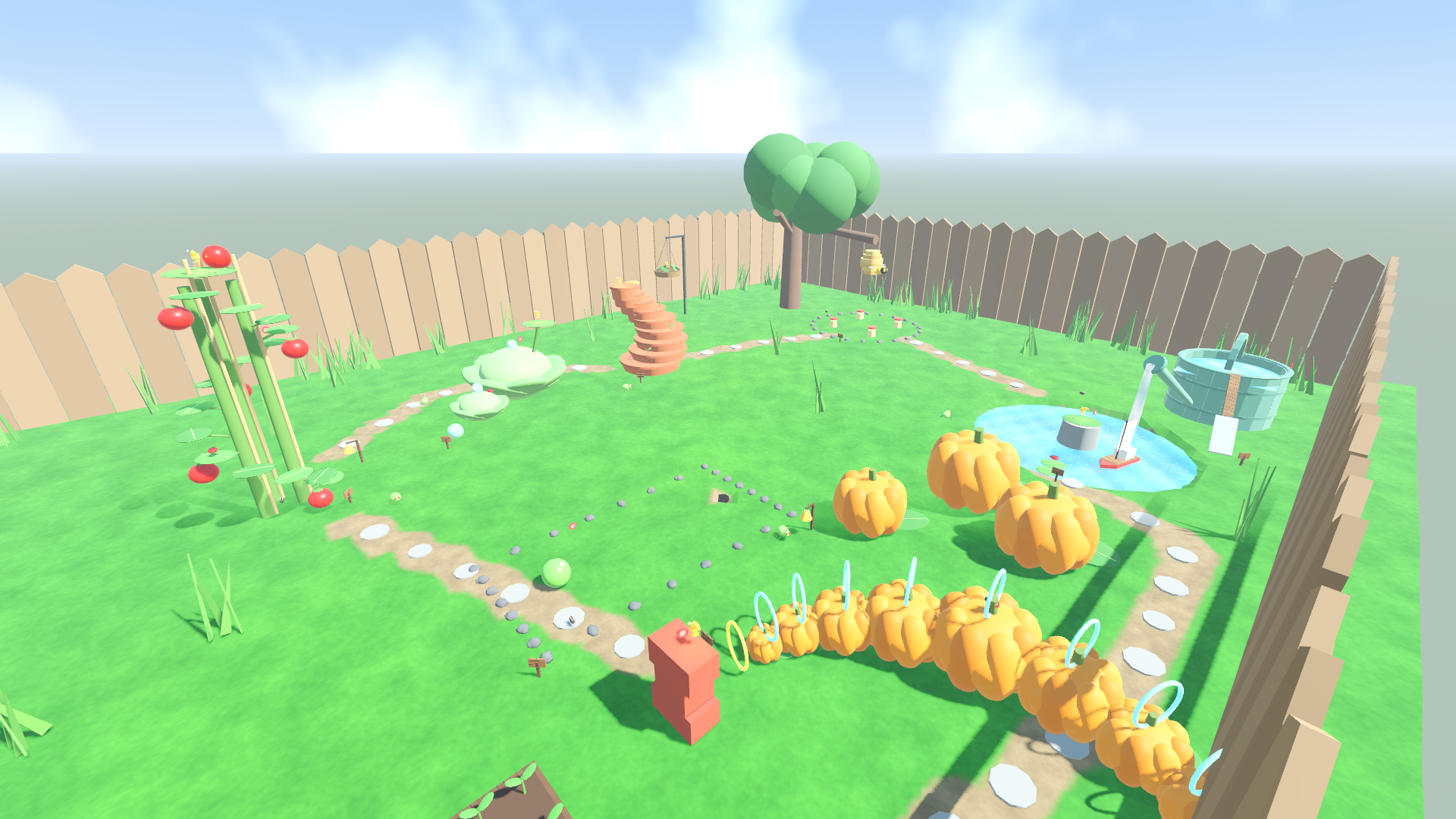 Giant's Garden from above the fence