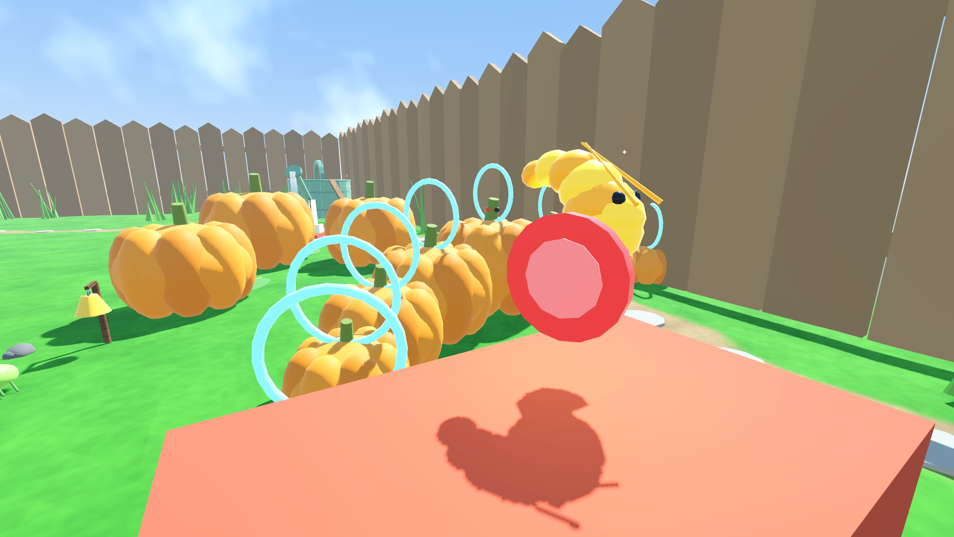 The pumpkin patch with the pumpkin hop rings