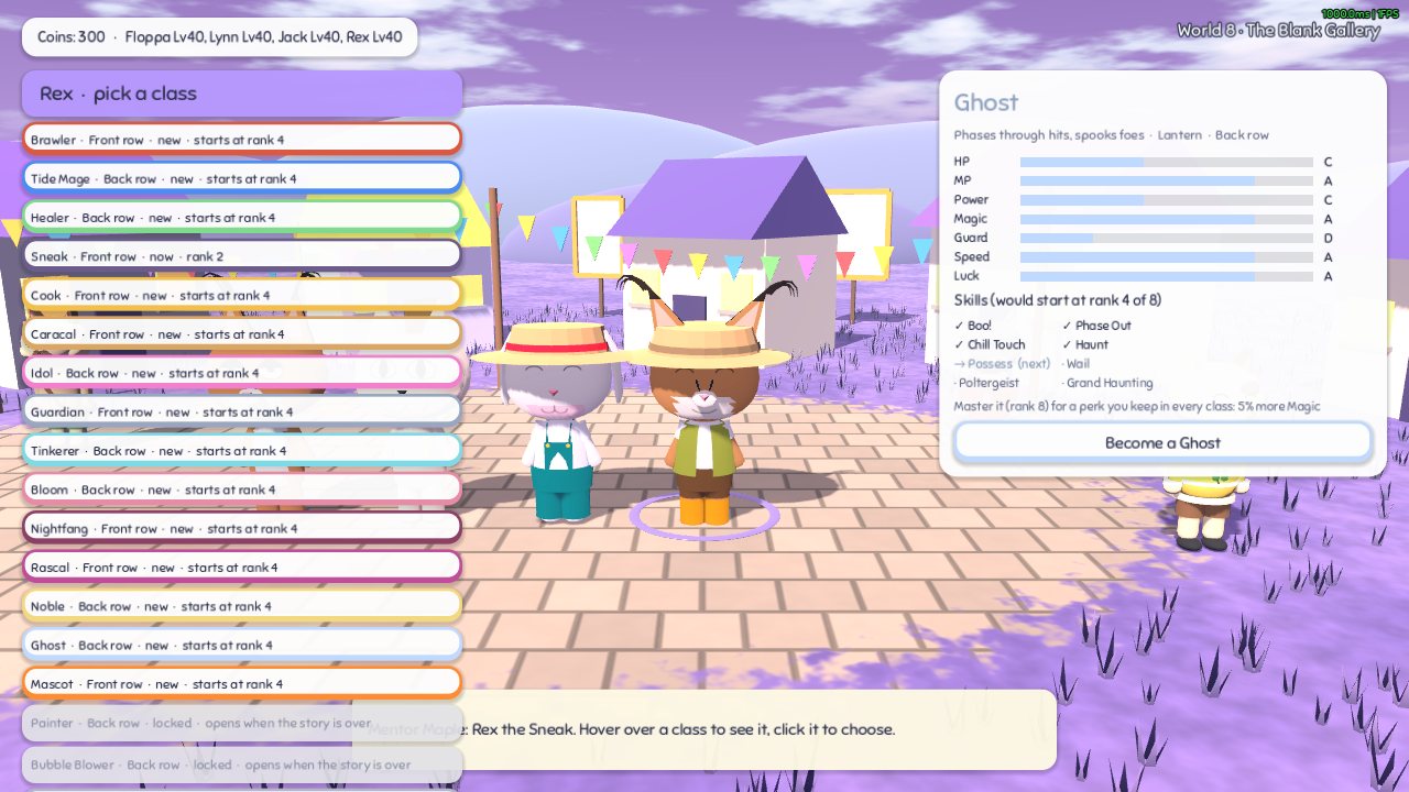 The Class Hall with the new Ghost class
